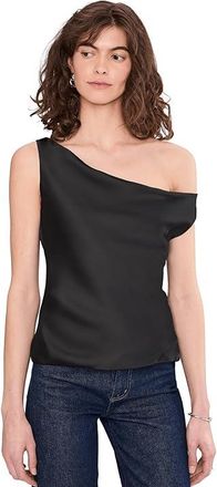 Norma Kamali Drop Shoulder Maria Top Womens Clothing Black : XL (Womens 10), Polyester