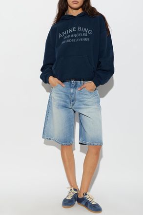 Anine Bing Harvey Sweatshirt, Womens, Navy Blue