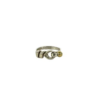 Tiffany & Co. Gold Silver Yellow Gold (18K) Silver 925 Band Ring (Pre-Owned)