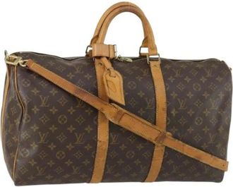 Louis Vuitton Pre-owned Weekend Bags, female, Brown, Size: ONE SIZE Pre-owned Weekend Bag