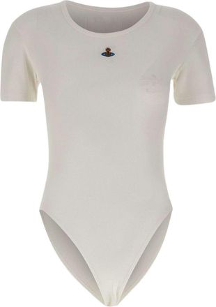 Vivienne Westwood Off-White Ribbed Button Orb Top