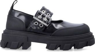 Ganni Cleated Ballets - Dames - Platte Schoenen - Zwart - 38 EU - Schoenen