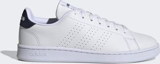 adidas Unisex Advantage Shoes - White - Size UK 9.5