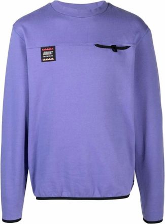 Billionaire Boys Club Purple Graphic Print Cotton Jumper