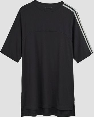 Yohji Yamamoto Mens Y-3 3-Stripes Short Sleeve T-Shirt in Black