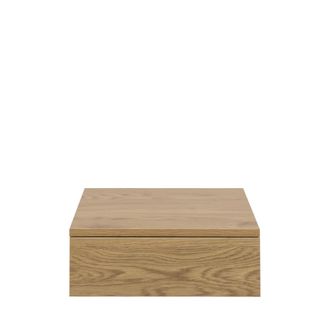 DRAWER Mesita de noche de pared con 1 caj&oacute;n de madera - Madera clara