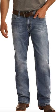 Panhandle Mens Reflex Double Barrel Jeans In Medium Wash