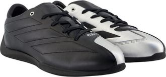 Yohji Yamamoto Unisex Feroza Mer Lo Sneakers - Y-3 Leather Black Calfskin Shoes