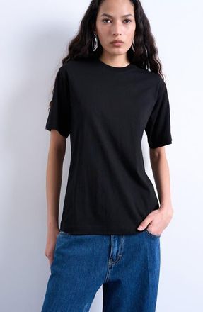 Topshop Classic Cotton T-Shirt in Black at Nordstrom, Size X-Small
