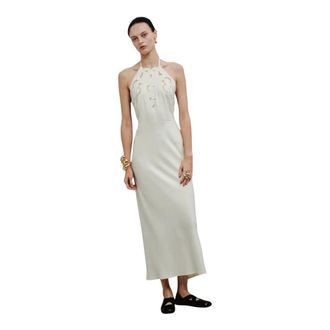 Erika Cavallini Semi Couture Maxi Dresses, female, White, Size: M Midi Dress