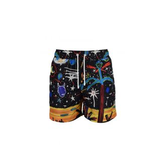 Palm Angels Badmode, Heren, Veelkleurig, M, Polyester, Starry Night Zwemshorts