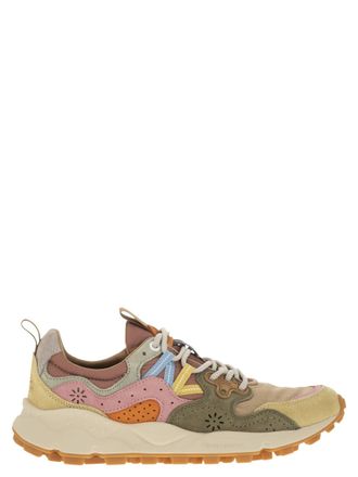 Flower Mountain Yamano 3 Sneakers In Suede And Technical Fabric