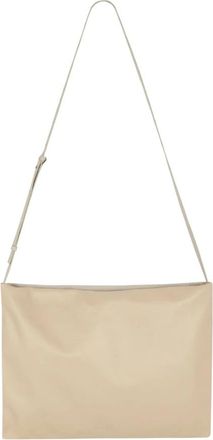 Cortana Tassen, Dames, Beige, ONE Size, Leer, Amalia Schoudertas