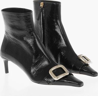 Roger Vivier Stivali In Pelle Effetto Crackle CHOC Con Dettaglio Fibbia Tacco 6,5 Roger Vivier