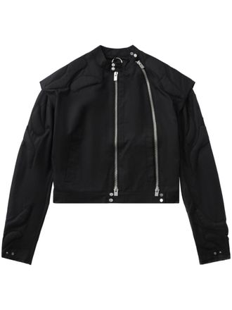 Heliot Emil Bomber con zip - Nero