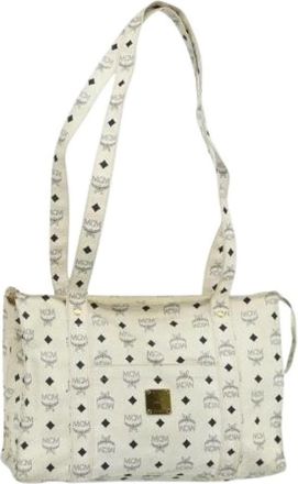 MCM Pre-owned Tote Bags, female, White, Size: ONE SIZE Pre-owned Tote Bag