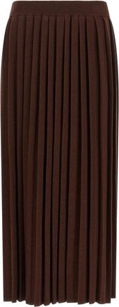 Fabiana Filippi Virgin Wool Midi Womens Skirt
