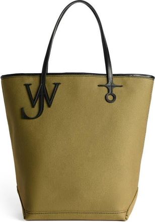 J.W.Anderson Tall Anchor Canvas Tote in Khaki/Black at Nordstrom