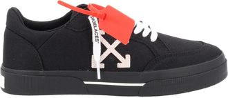 Off-white Black Vulc Low Arrow Logo Canvas Sneakers