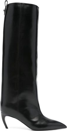 The Attico Schoenen, Dames, Zwart, 38 1/2 EU, Leer, Lea Boot