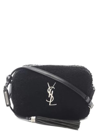 Saint Laurent Lou camera bag - women - Fabric/Calf Leather - One Size - Black