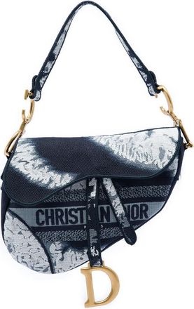 Dior Pre-owned Dior Canvas Embroidered Tie Dye Saddle Bag Ladies S1B1A7ZXSZDVAPIC