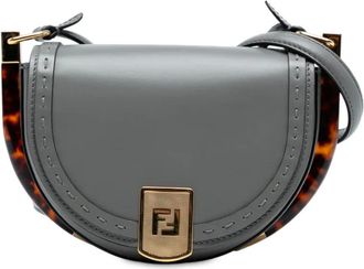 Fendi 2010-2025 leren Moonlight crossbodytas - Grijs