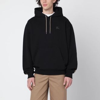 Burberry Black sweatshirt with Check-pattern inserts