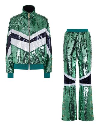 Philipp Plein Top/Trousers Tracksuit with Crystals