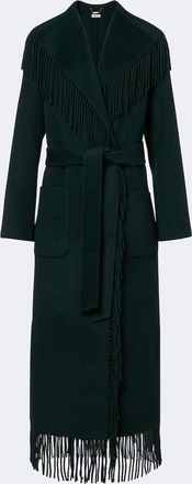 SIMKHAI Carrie fringed wrap coat