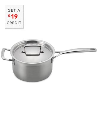 LE CREUSET Classic Stainless Steel Round Saucepan With $19 Credit