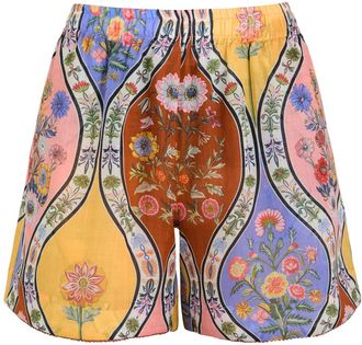 Borgo De Nor Borgo DE Nor Bizzy Floral-printed Semi-sheer Woven Shorts - Multicoloured - 14 (UK14 / L)