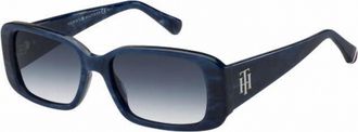 Tommy Hilfiger Womens 1966/s 0Num Sunglasses In Marble Blue