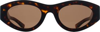 Gucci Oval Womens Havana Brown GG2065S - One Size