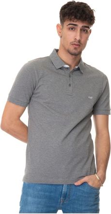 Fay Polo Shirt met Korte Mouwen - Heren - Polos - Grijs - 3XL - Katoen - Tops