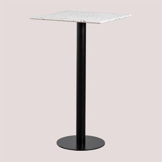 Sklum Mesa Alta De Bar Cuadrada En Terrazo (60x60 Cm) Dolce Sklum