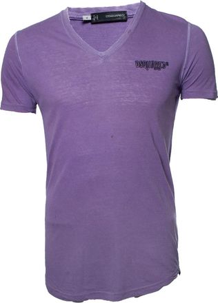 Dsquared2 V-hals t-shirt met logo