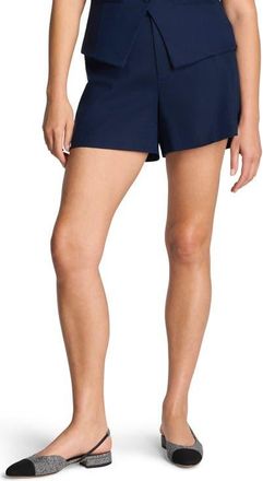 Spanx Cotton Blend Shorts in Timeless Navy at Nordstrom, Size X-Small