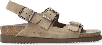 Mephisto Grijze Damessandaal - Comfortabele Pasvorm - Dames - Sandalen - Grijs - 35 EU - Su&egrave;de - Schoenen
