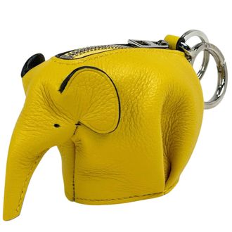 Loewe Yellow Leather Coin Purse/Coin Case (Pre-Owned)