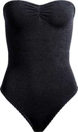 Hunza G Brooke Strapless One-Piece Swimsuit in Black at Nordstrom