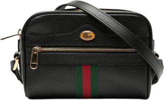 Gucci Pre-owned Cross Body Bags, female, Black, Size: ONE SIZE Pre-owned Vintage Crossbody Bag