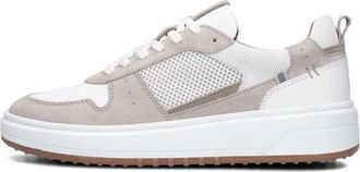 Clay Schoenen, Heren, Veelkleurig, 40 EU, Su&egrave;de, Witte Su&egrave;de Heren Sneakers Abel-12