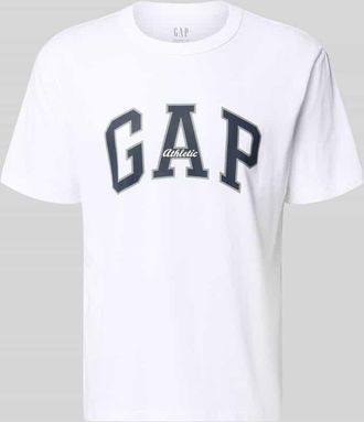 GAP T-Shirt mit Logo und Rundhalsausschnitt in Weiss, Gr&ouml;&szlig;e XXL