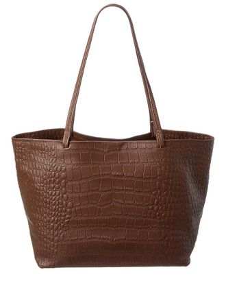 Tiffany & Fred Croc-Embossed Leather Tote
