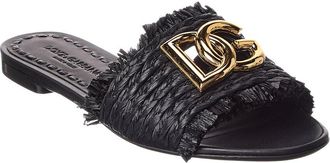 Dolce & Gabbana Dauphine Raffia Sandal
