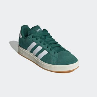adidas Sneaker ADIDAS SPORTSWEAR GRAND COURT BASE 00S, Herren, Gr. 38,5, gr&uuml;n (collegiate gr&uuml;n, cloud wei&szlig;, gum 3), Leder, Synthetik, Schuhe Sneaker, Design 