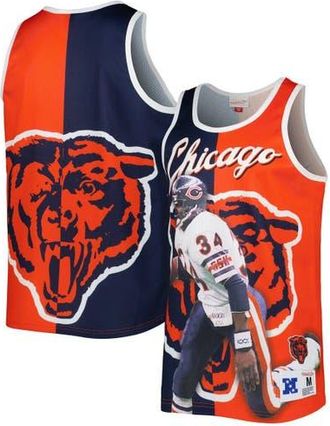 Mitchell & Ness Mens Mitchell & Ness Walter Payton Navy/Orange Chicago Bears Retired Player Graphic Tank Top at Nordstrom, Size Small