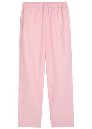 Willy Chavarria Ruff Rider Logo-embroidered Woven Trousers - Pink - L