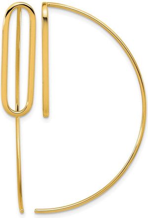 Diamond2Deal 14K Yellow Gold Threader Drop Dangle Earrings